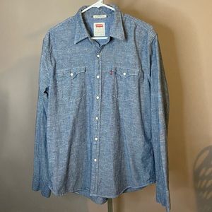 Levi’s western denim pearl Buttondown L